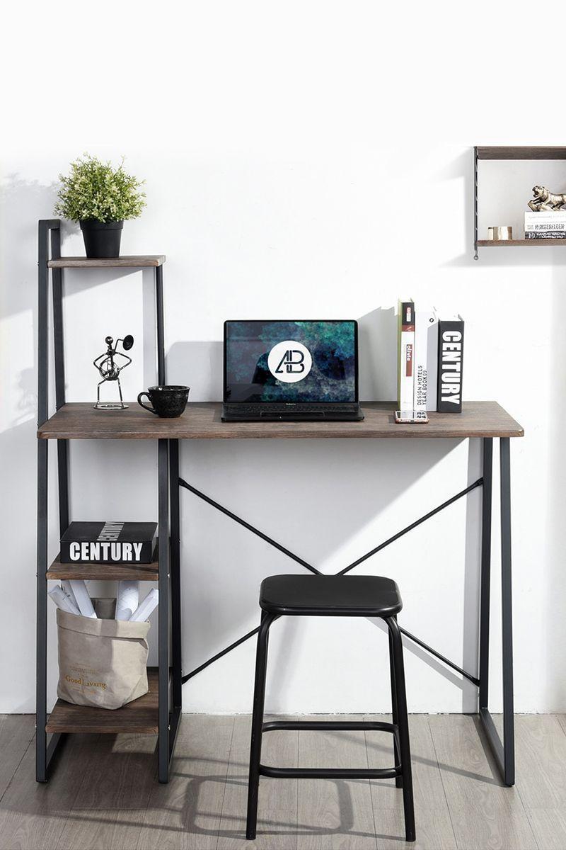 Escritorio Repisas MDF y Metal-1