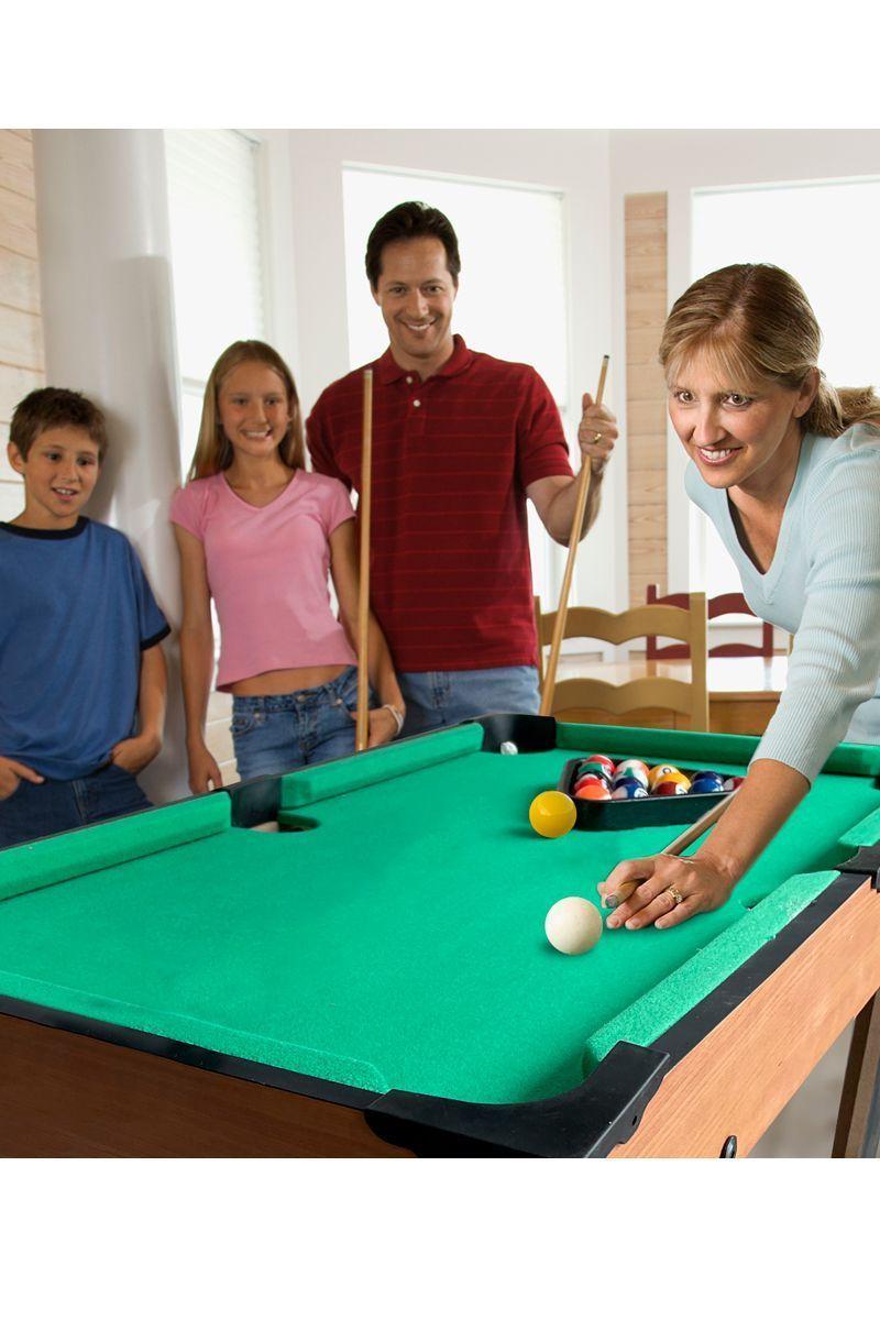 Mesa de Pool Plegable Negro-5