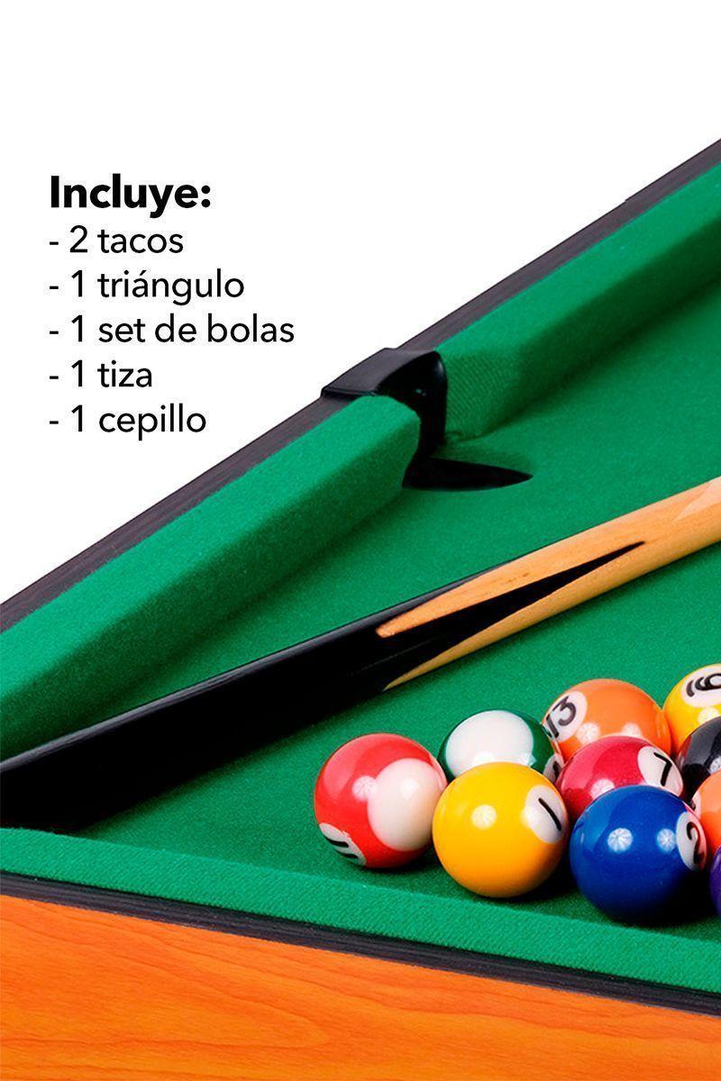 Mesa de Pool Plegable Negro-3