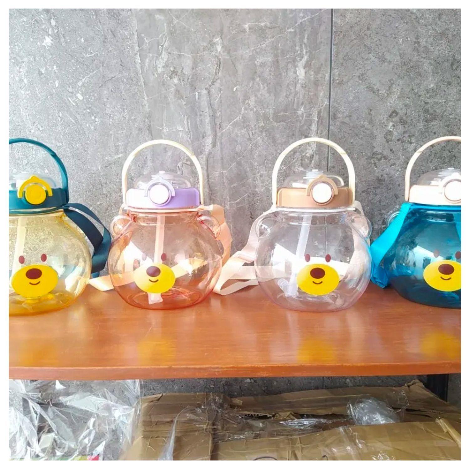 Botella de Agua Transportable Diseño Cabeza de Osito 1,4 Lts-3