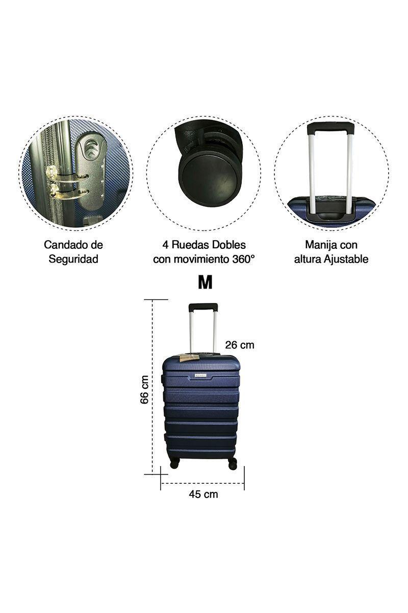 Maleta Rígida Danubio M Azul-2