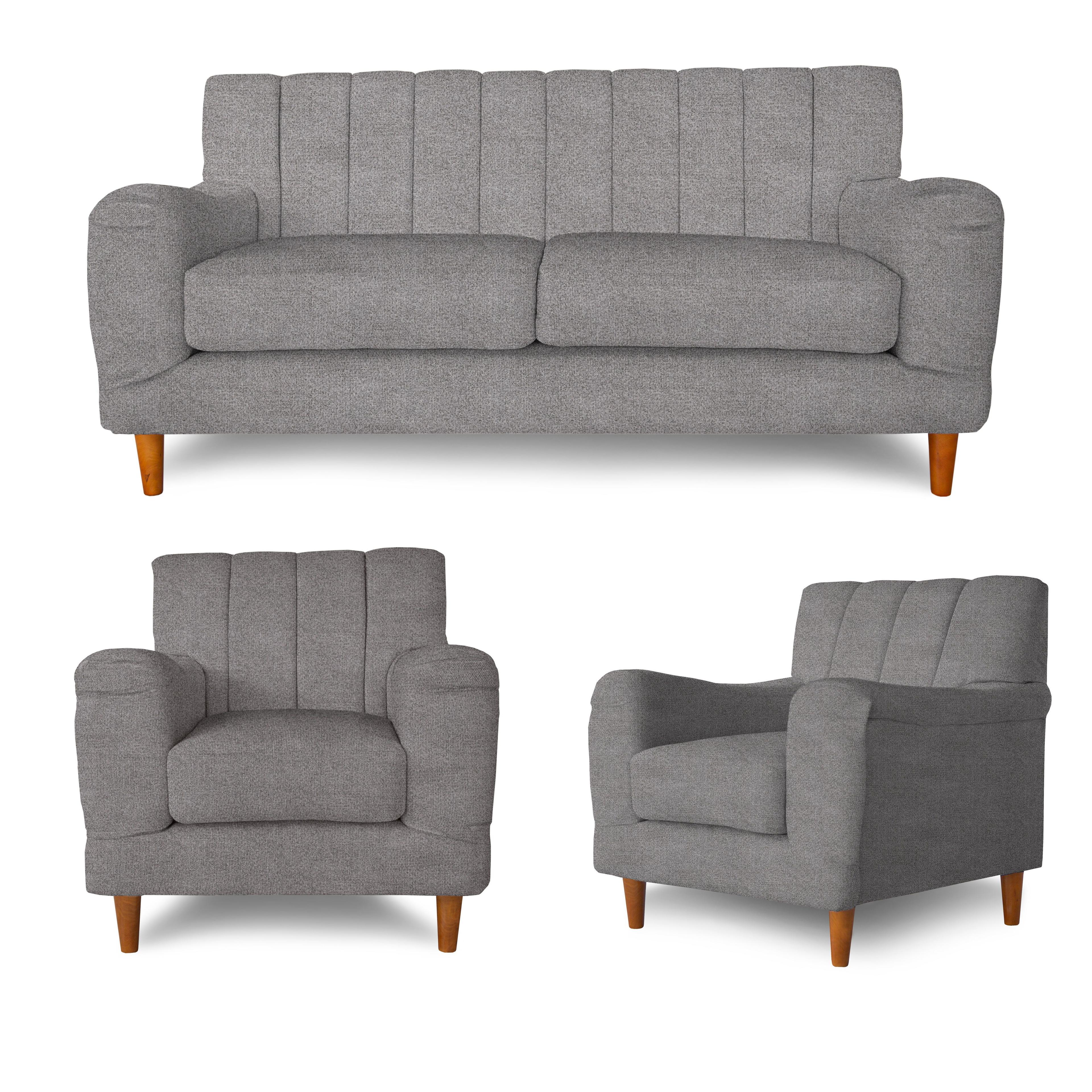 LIVING 3-1-1 KIOTO VELVET GRIS CLARO-0