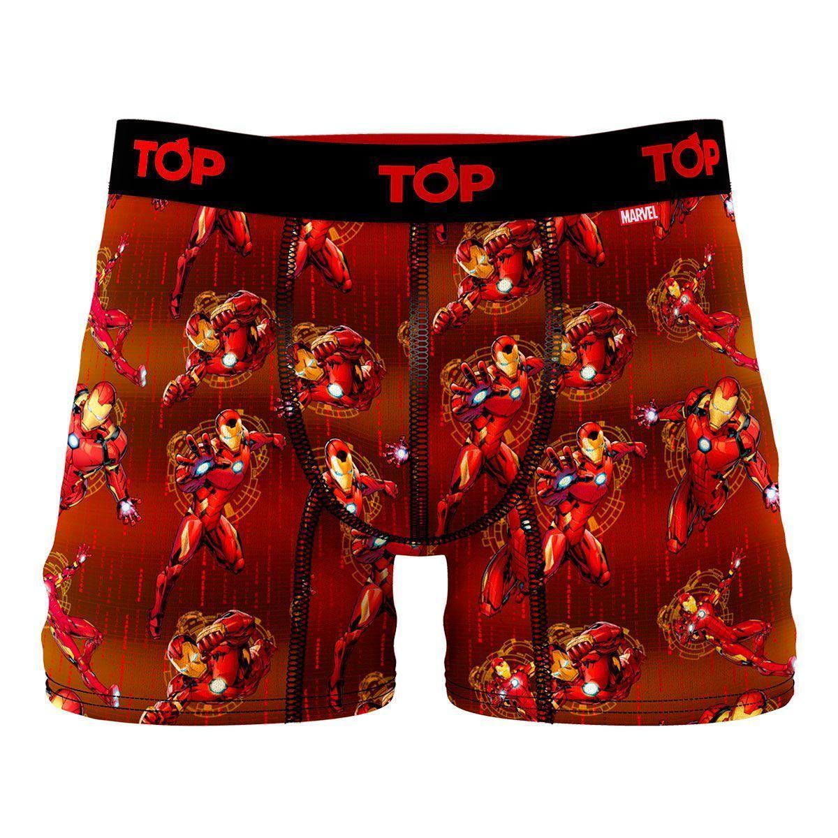 Boxer Medio Marvel Microfibra Pack 3 Iron Man C2 Top-1