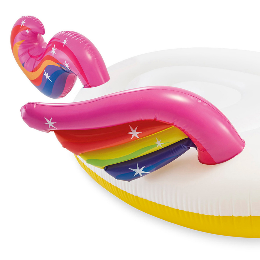Flotador Inflable Mega Unicornio 251x163x145 Cm-3