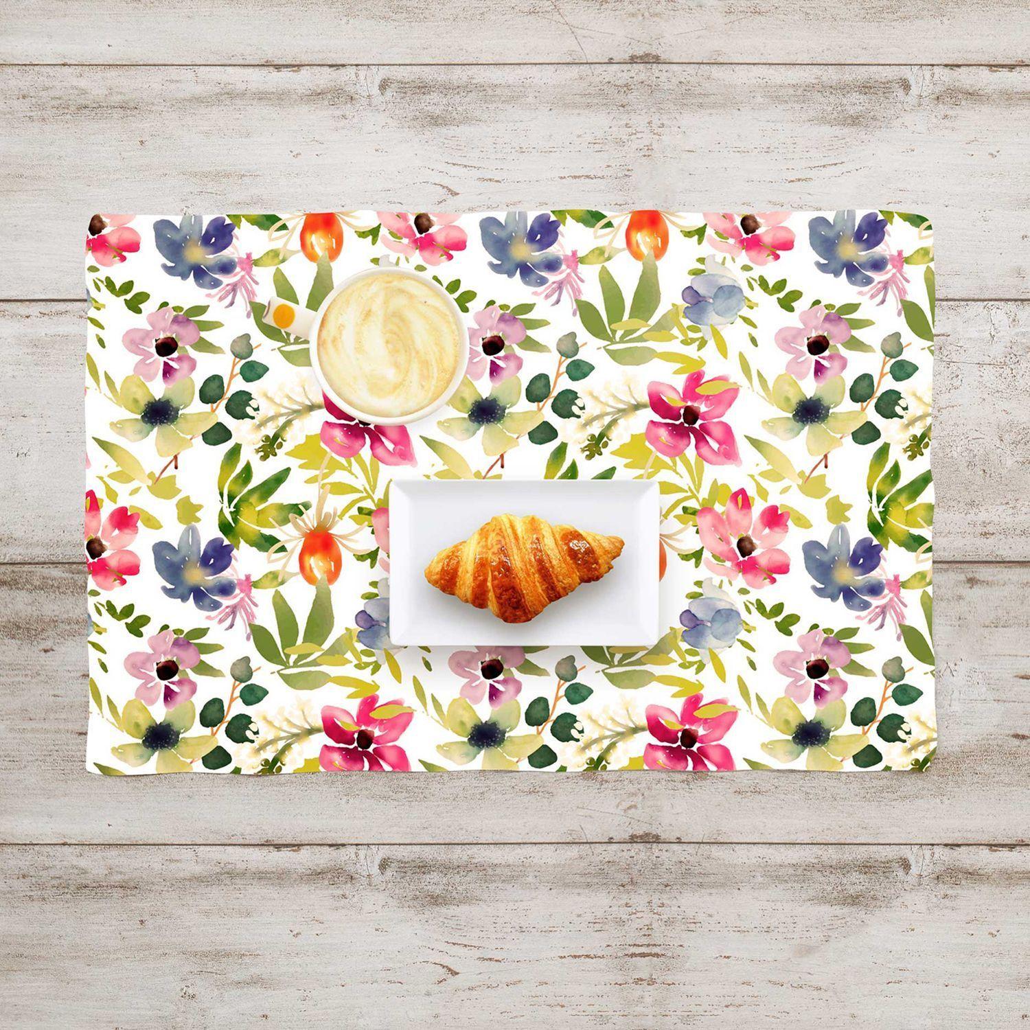 Set x 6 individuales anti manchas rectangulares cactus Paper Home-5