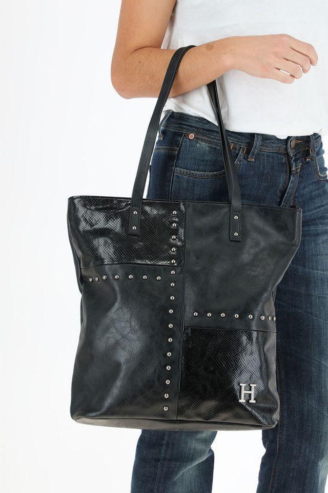 Cartera Hombro Negra Black Nitro Çpatchwork Humana-3