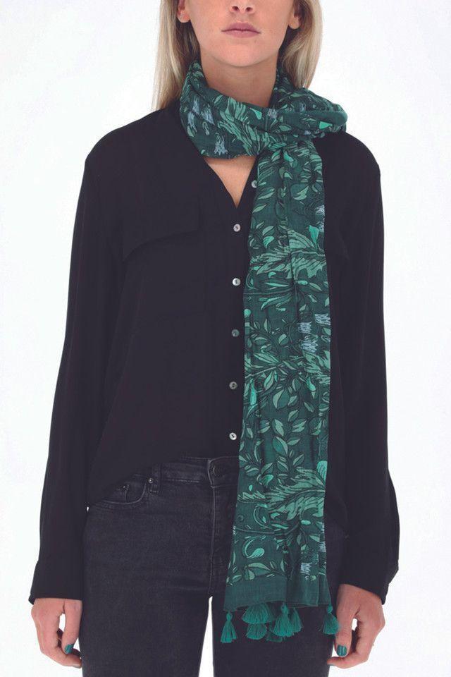 Pañuelo Versalles Verde Humana-0