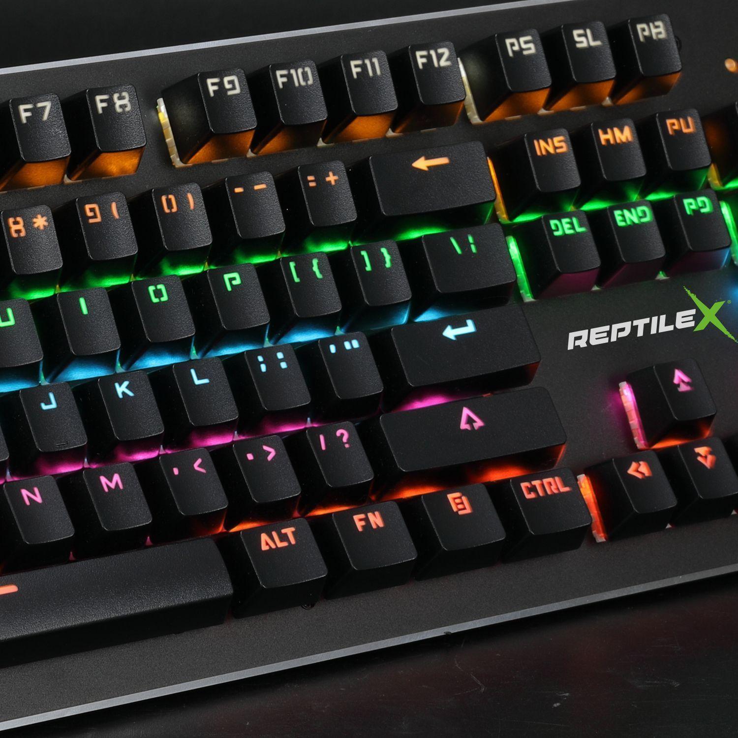 Teclado Gamer Pro Mecanico Retroiluminado Para PC Reptilex-2