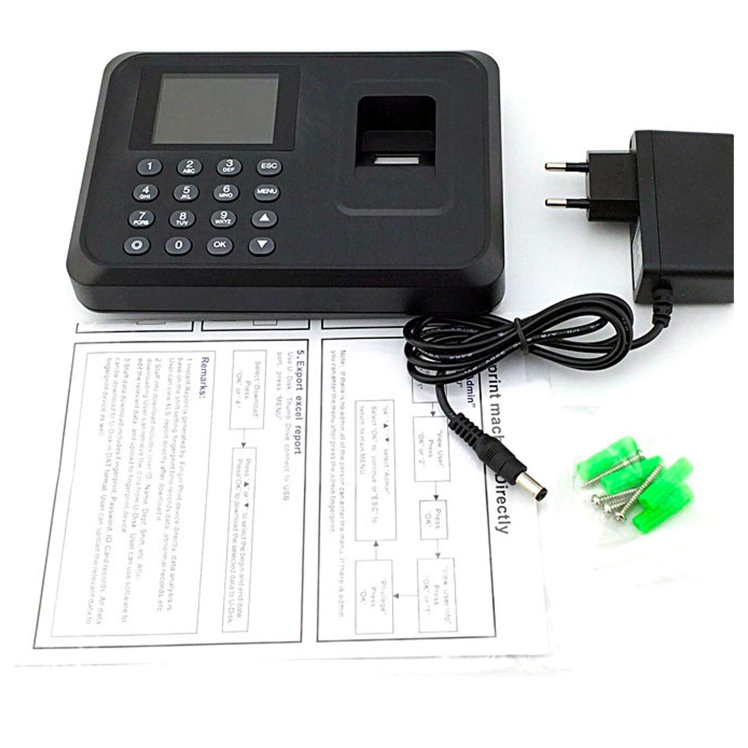 Reloj Control de Asistencia Digital Con Huella Biométrico-4