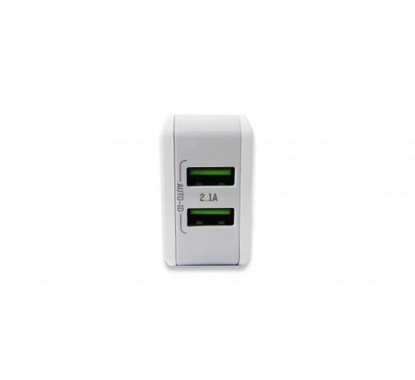 Cargador Dual USB 2.1A + Cable Lightning NO MFI A2202 SiyoTeam-3