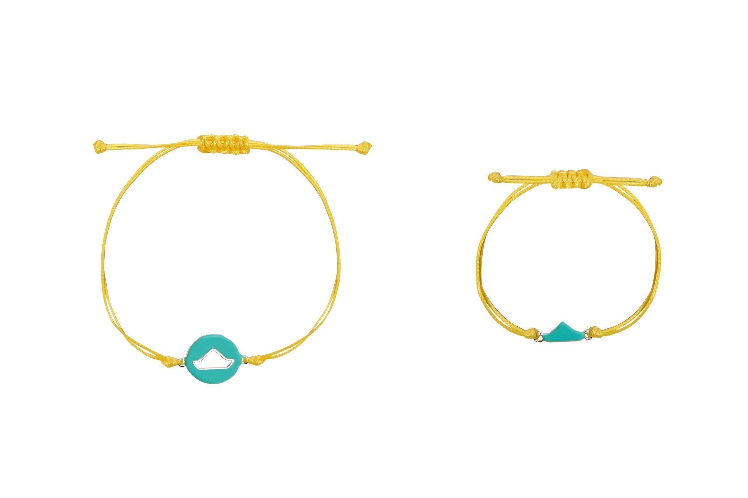 Pulseras de barco verde agua MOM & KID-1
