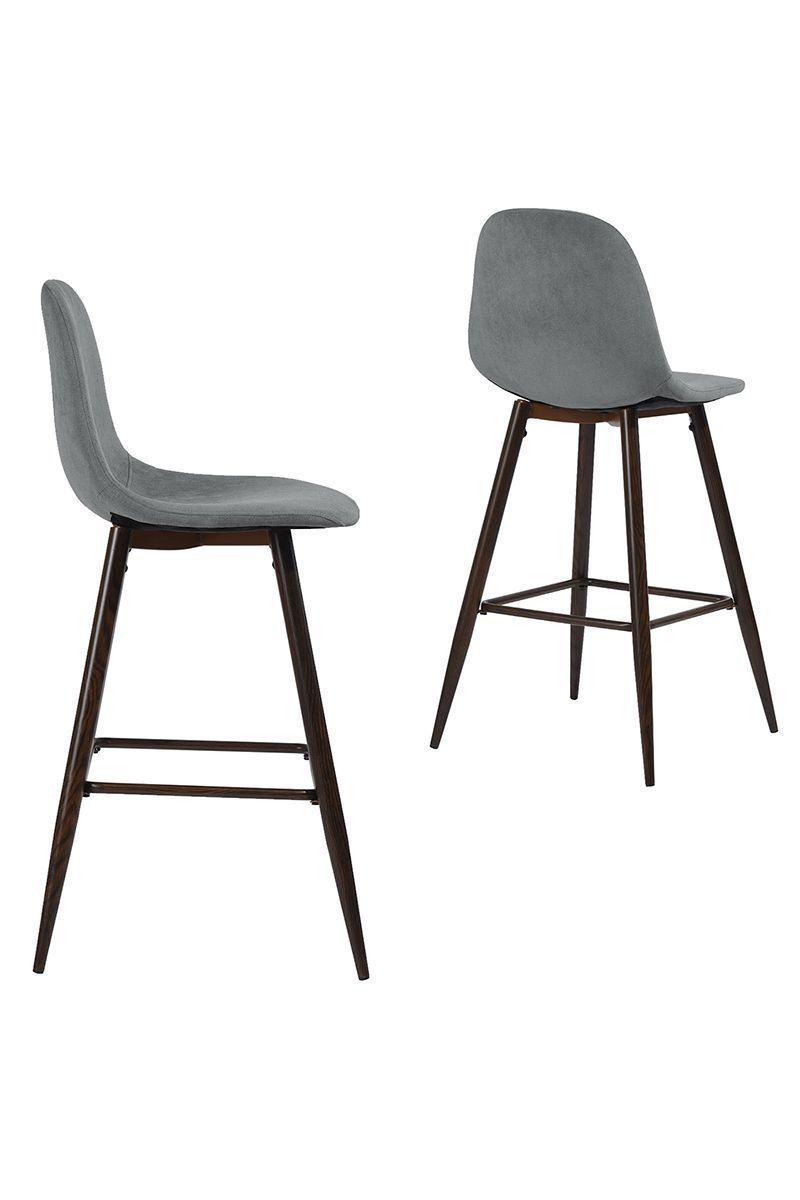 Pack 2 Pisos de Bar con Patas de Metal Gris-3