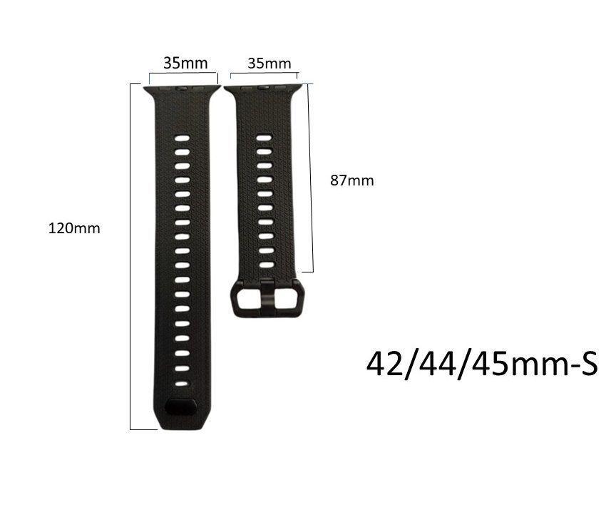 Correa Compatible Iwatch Apple Watch Gris 42-44-45MM-S-1