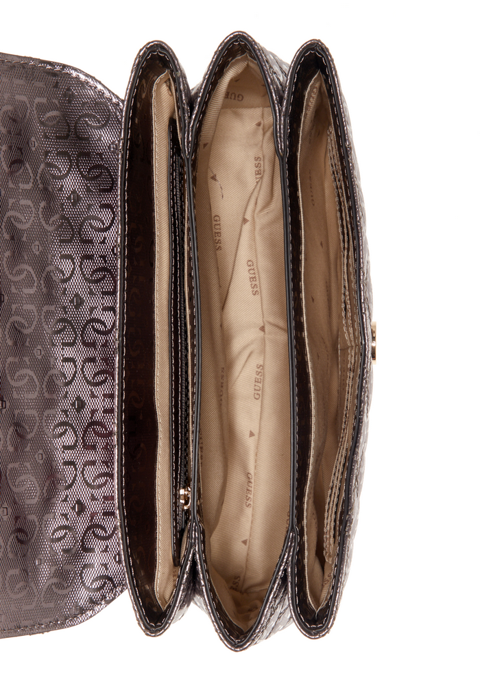 Cartera Gaia Convertible Xbody Pew Plateado Guess-3