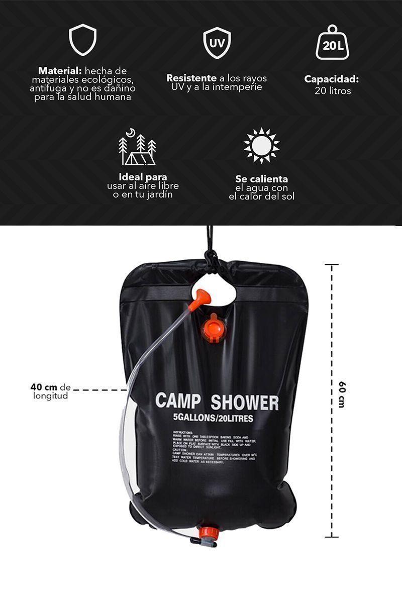 Ducha Solar Calefacción 20L Portátil Outdoor-2