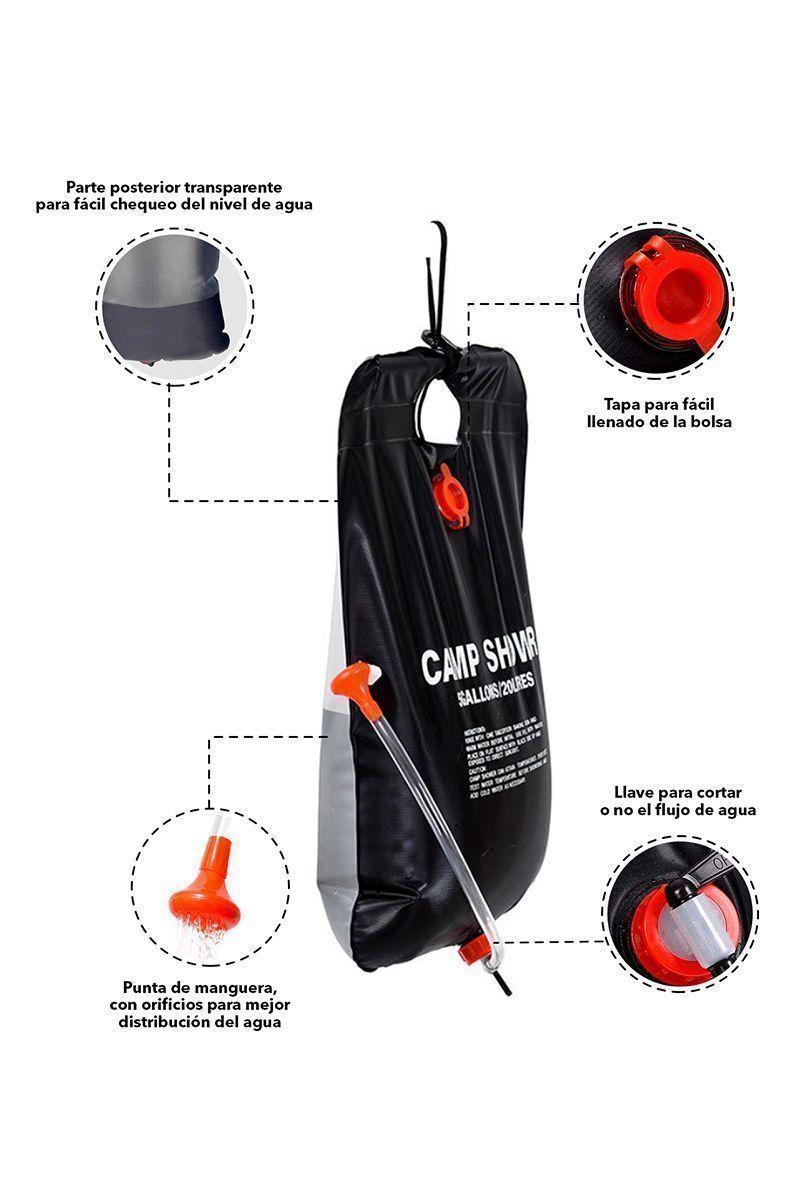 Ducha Solar Calefacción 20L Portátil Outdoor-3