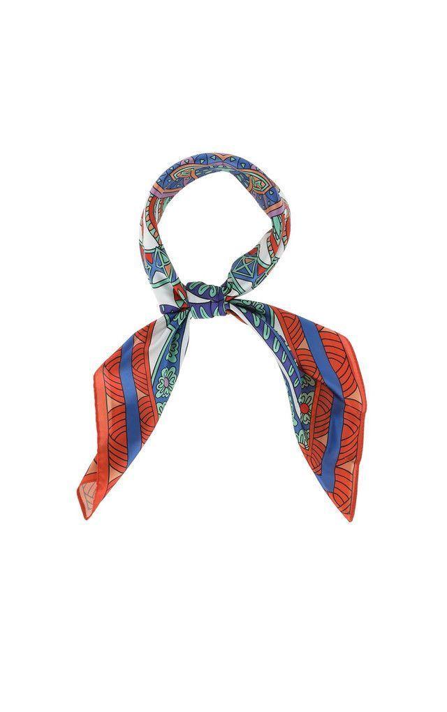 Pañuelo Bandana Mikonos naranjo Humana-0