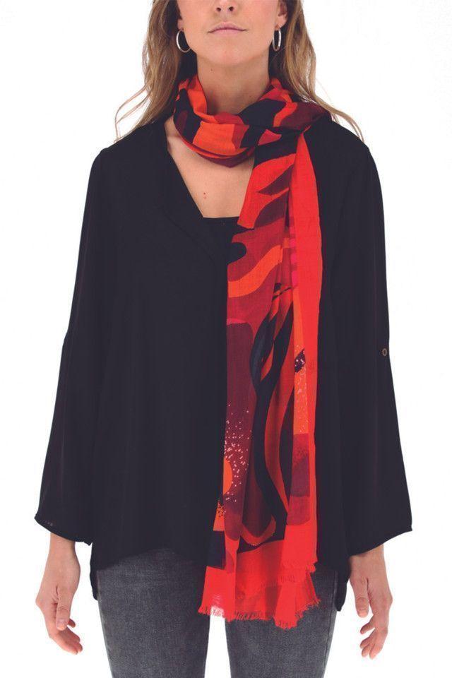 Pañuelo Sicodelic Rojo Humana-0