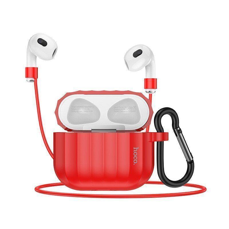 Hoco Case Silicona para AirPods 3ra Gen WB22 -Rojo-0