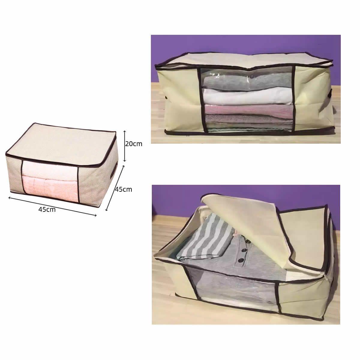 Caja Multiuso De Tela , Ropas Y Mantas Libres De Polillas-5