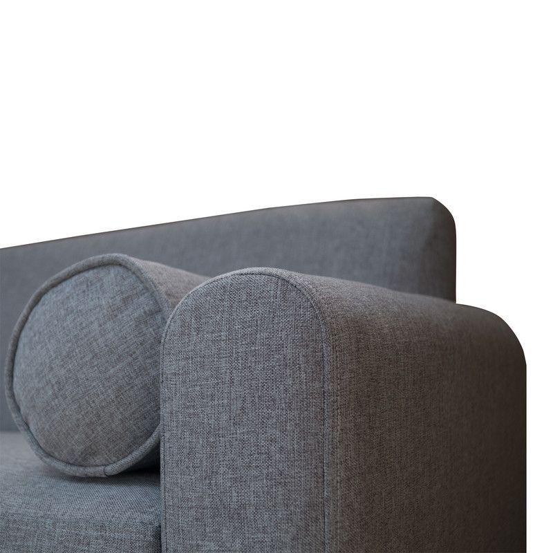 Sofá Meli Chenille Tipo Lino Gris 3 Cuerpos-3