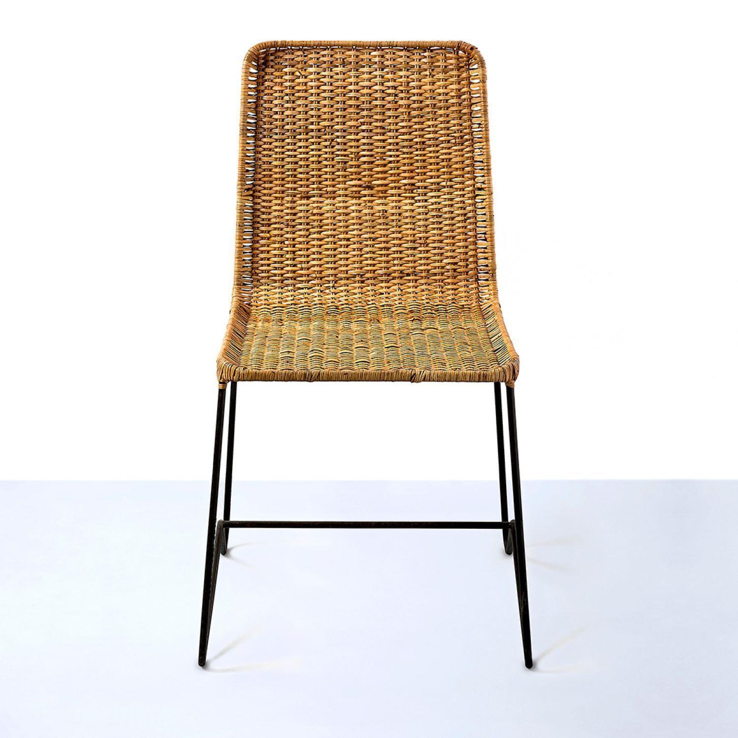 Silla Rattan Natural Y Metal-0