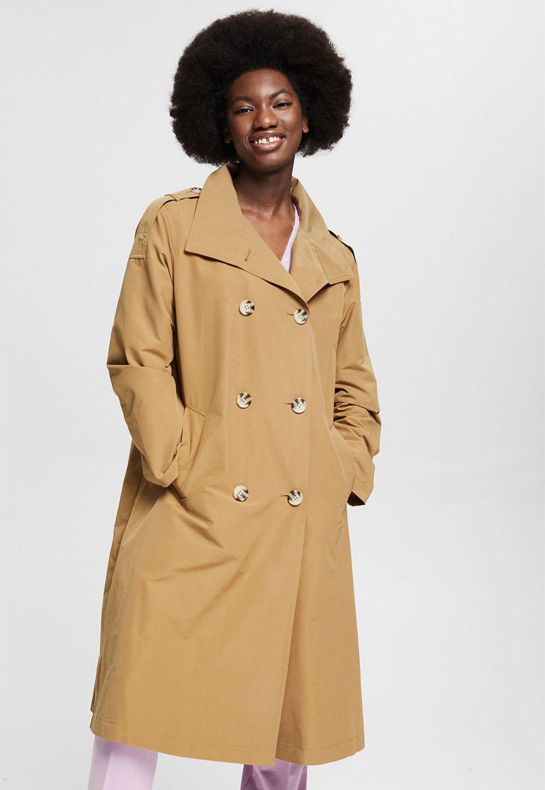 Abrigo Abotonado Esprit-0