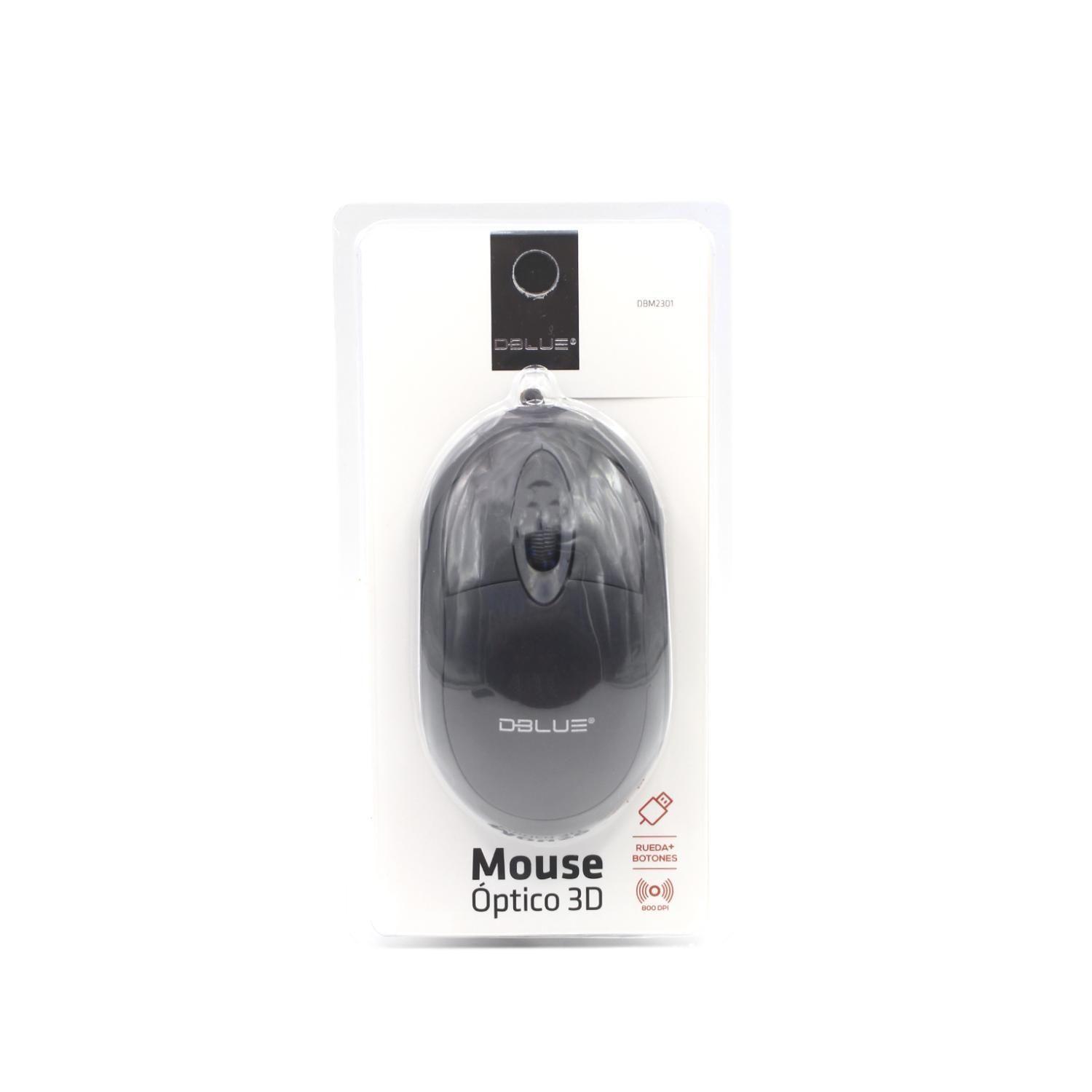 Mouse Alambrico USB 800 DPI Negro Dblue-3