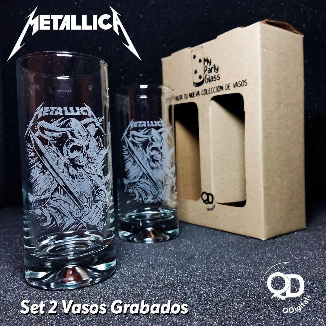 SET DE 2 VASOS  METALLICA-0