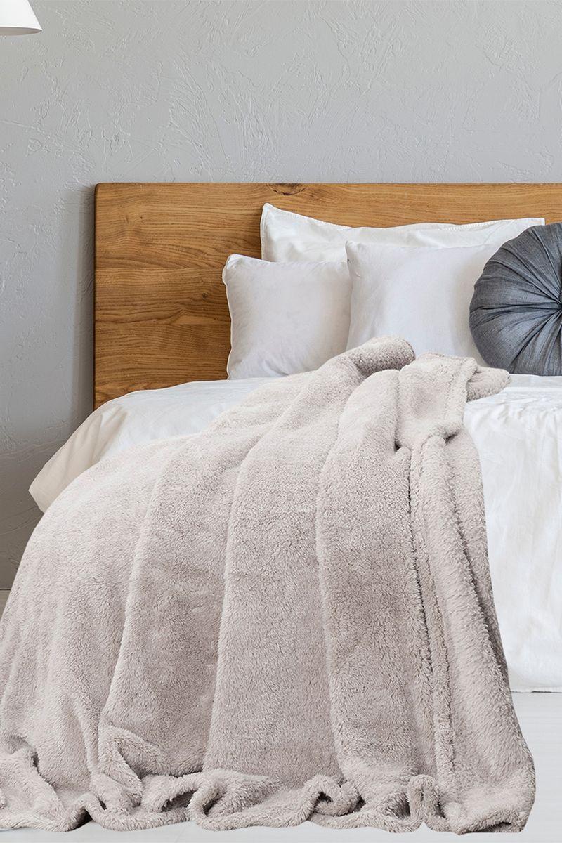 Manta Sherpa 140x220 cm Beige-4