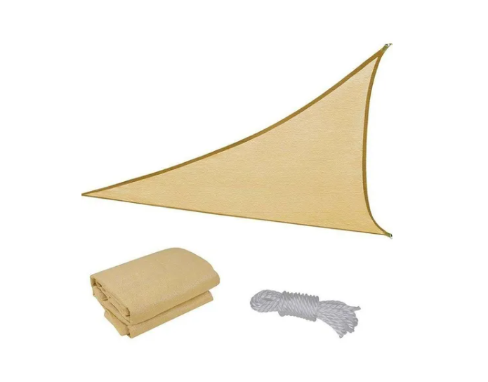 Vela Sombra 5mx5mx5m Toldos Vela Malla Sombra Triangular-2