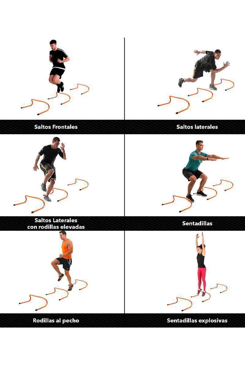 Set Vallas Agilidad 15cm Entrenamiento Naranjo-4
