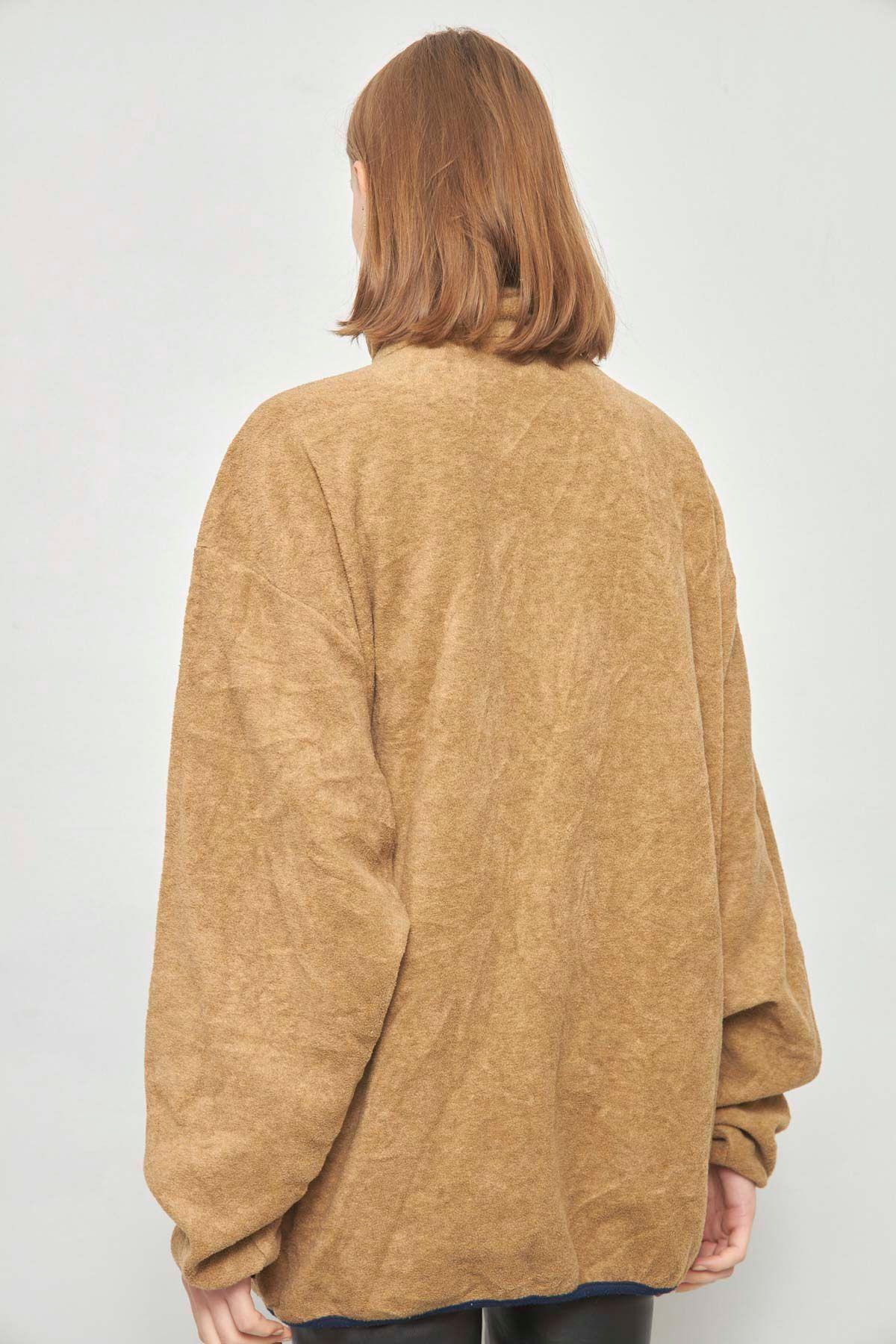 Poleron casual reciclado beige nautica talla XL  -2