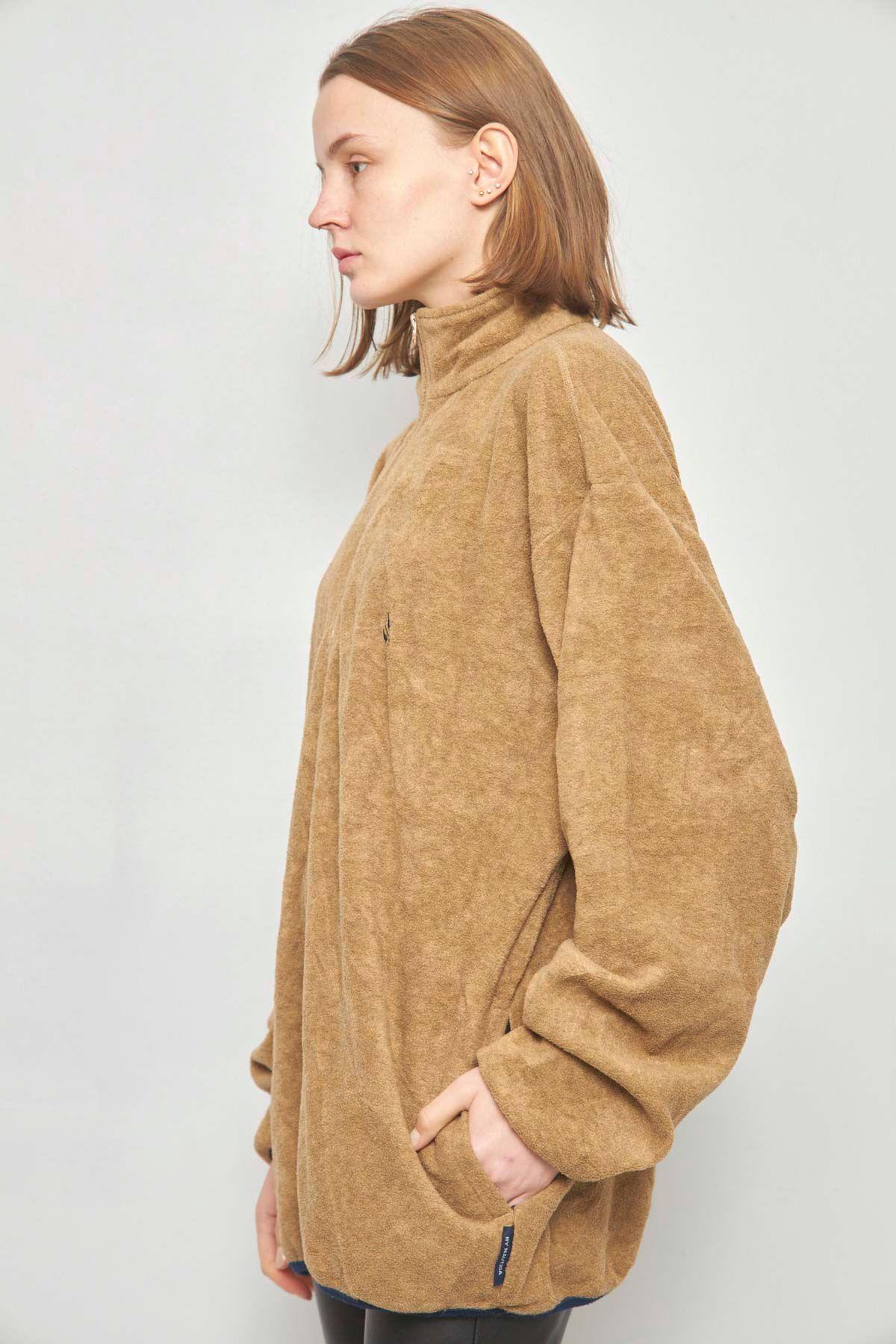 Poleron casual reciclado beige nautica talla XL  -1