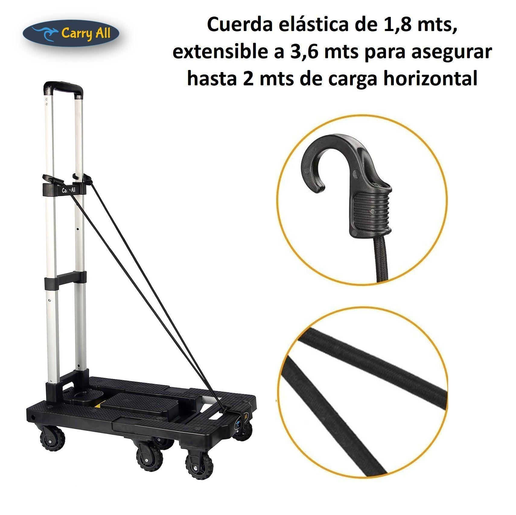 Carro Plegable De Carga Tipo Plataforma 150 Kilos 7 Ruedas Yegua-6