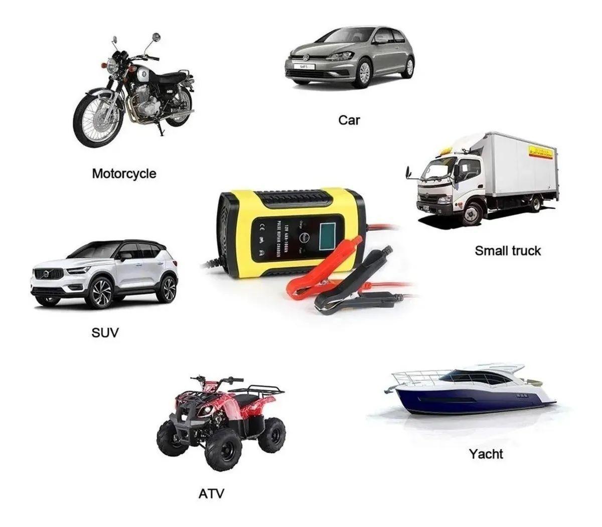Cargador Para Baterias de Autos Motos Inteligente-3
