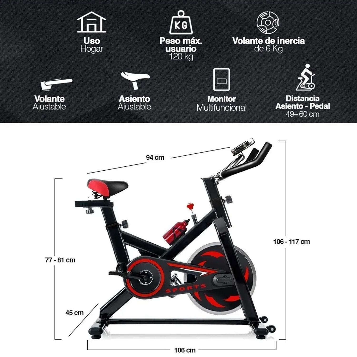 Pack Bicicleta Spinning Go Fitness + Trotadora Eléctrica MP3 y Altavoces-3