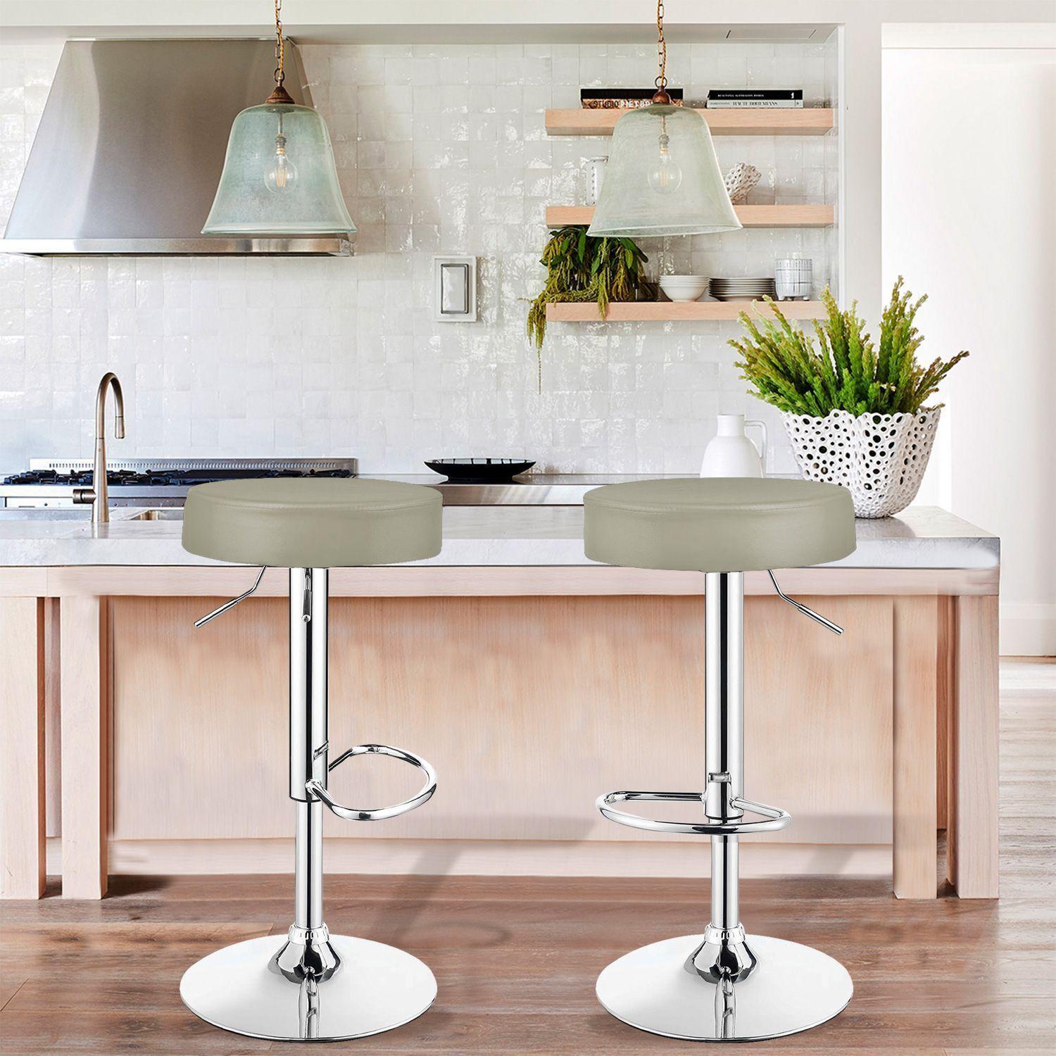 Pack 2 Pisos Bar Taburete Beige-1