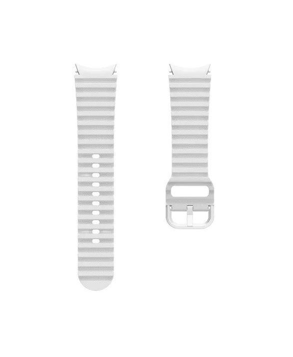 Correa Silicona Compatible Samsung Galaxy Watch 4&5 Blanco 20mm-2