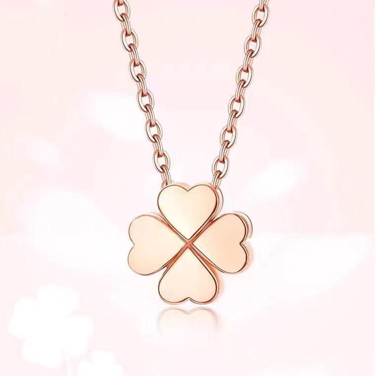 CADENA ESLABONES ORO AMARILLO 18K COLGANTE TRÉBOL CORAZÓN 4 HOJAS 18K-3