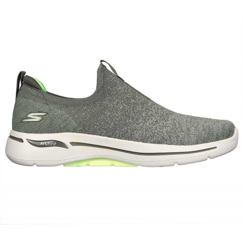 Zapatilla Hombre Go Walk Arch Fit Verde Skechers-4