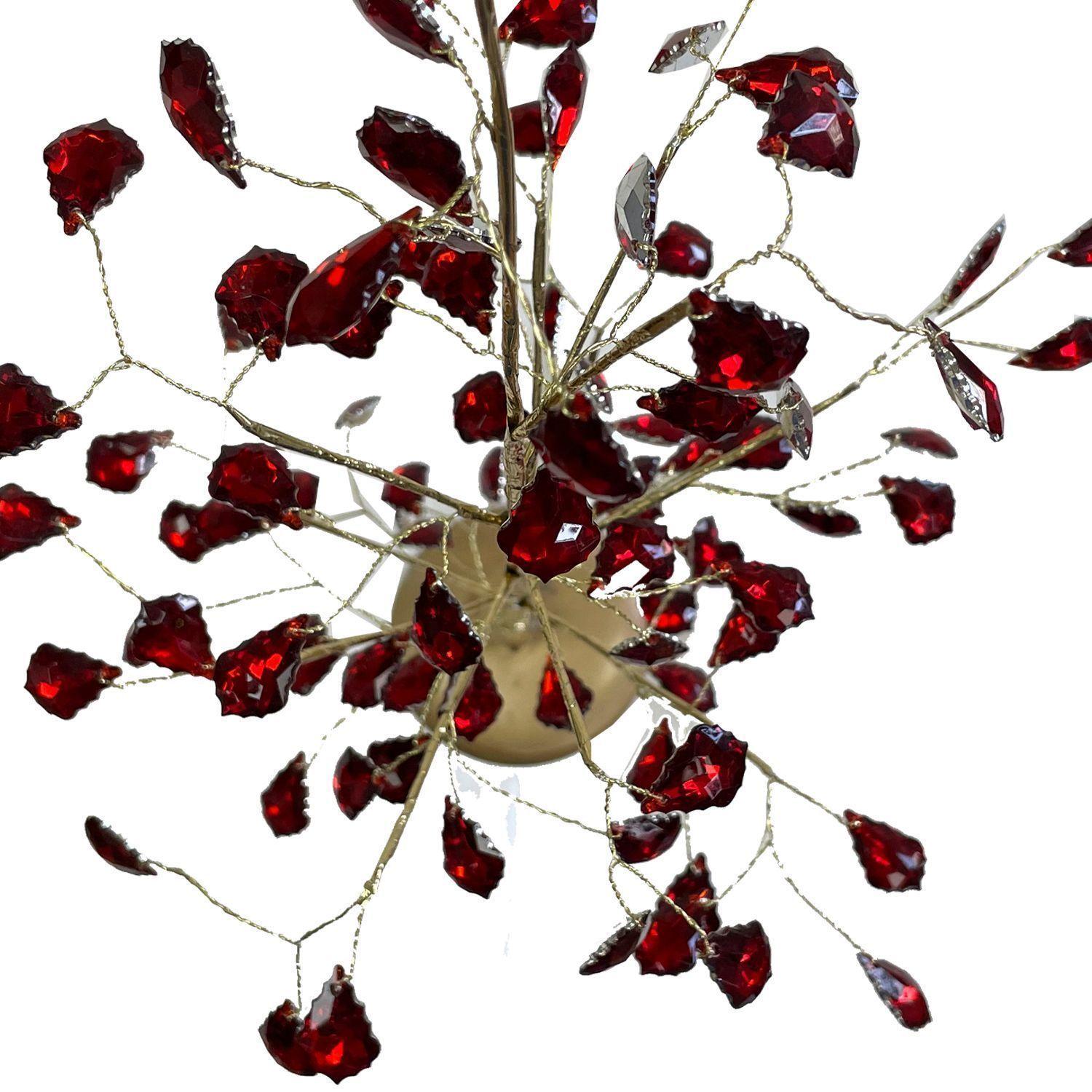 Árbol Decorativo Navidad Piedras Rojas-3