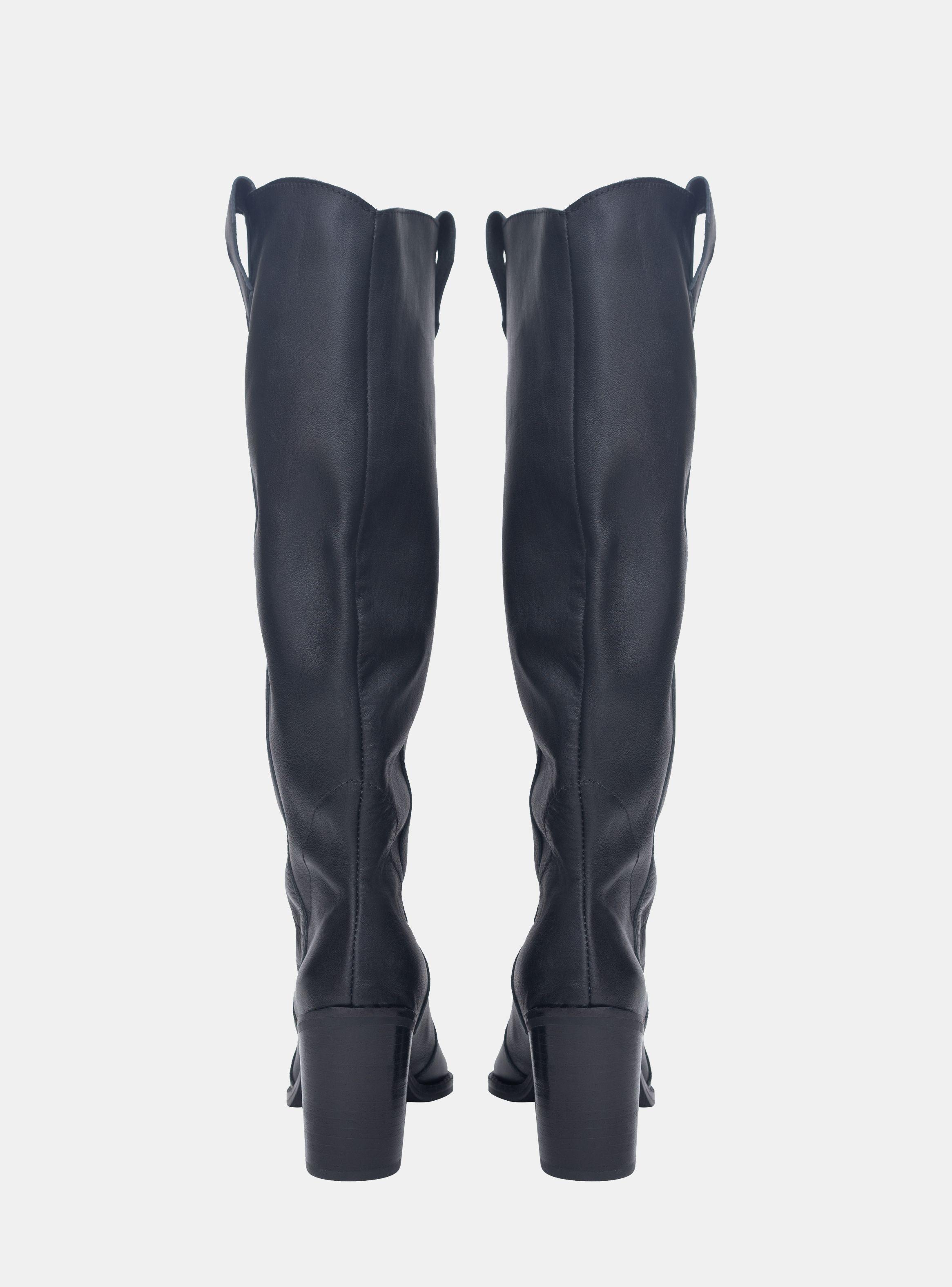 Bota Antonia Cuero Negro-2
