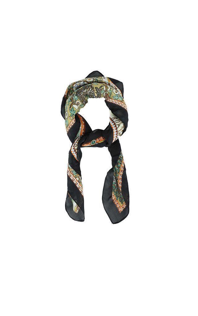 Pañuelo Bandana Estampado Marsella Verde Humana-0