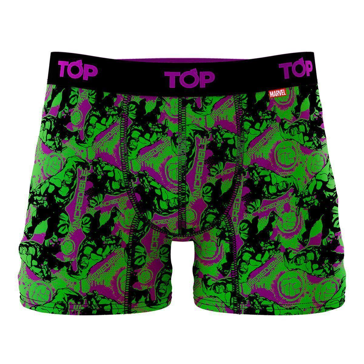 Boxer Medio Microfibra Pack 3 Marvel Hulk Top-3