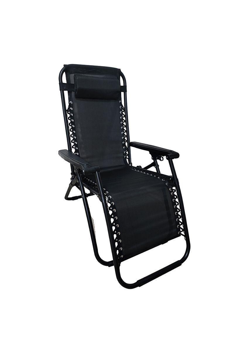 Reposera reclinable para patio NOVAHUS negro-0