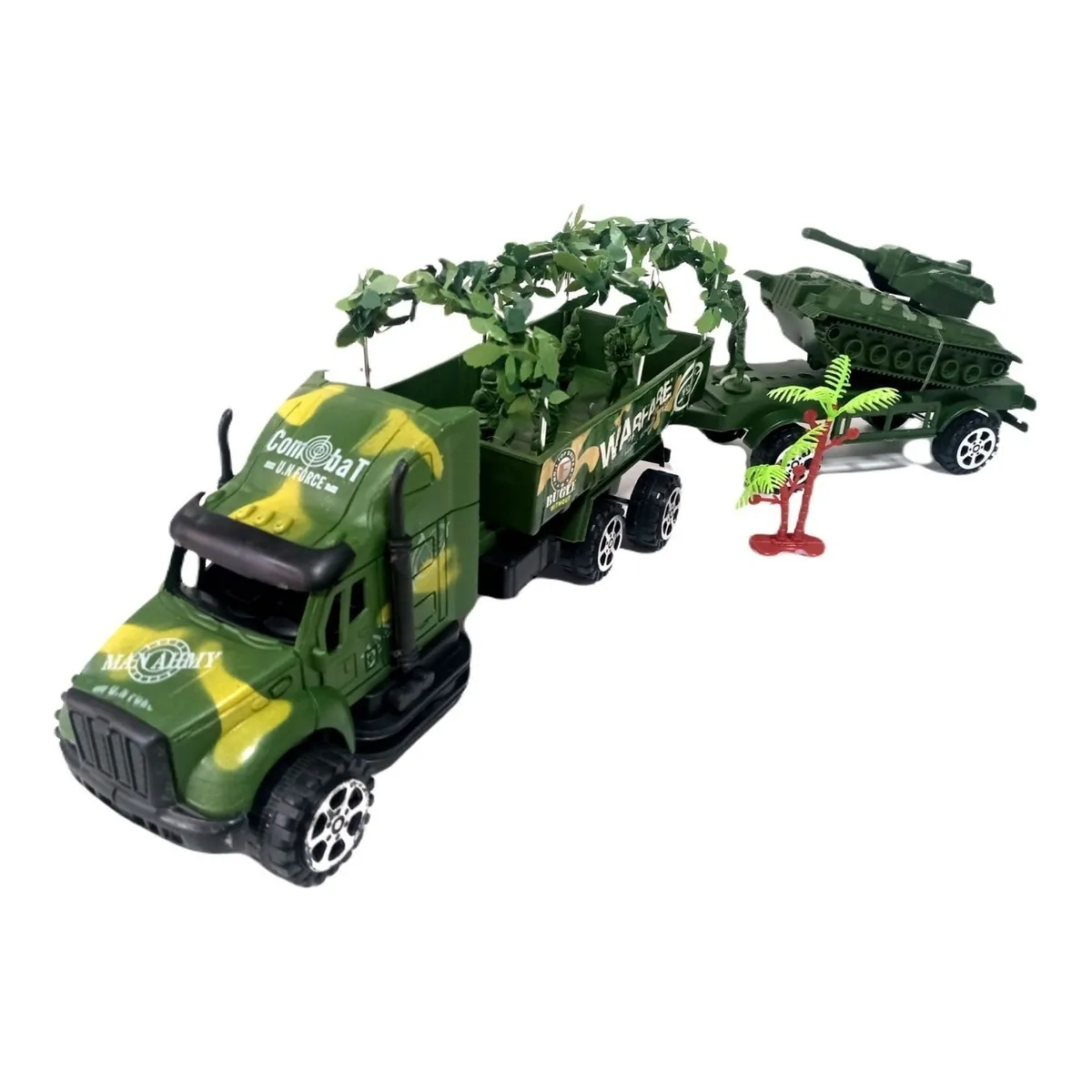 Juguete Camión Militar con Tanque-3