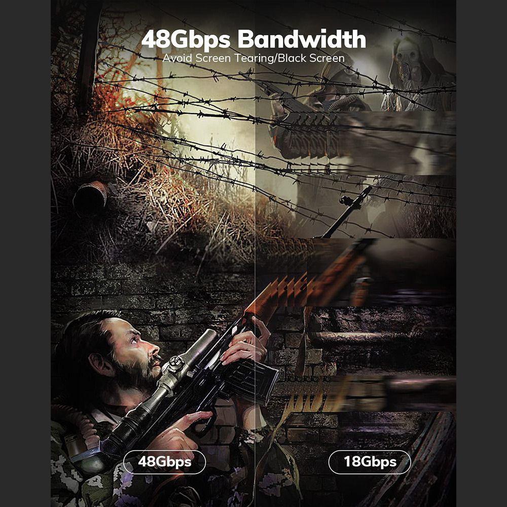 Cable Hdmi 8k 60hz/48gbps V2.1 De 1.5mts. Aleación De Zinc-5