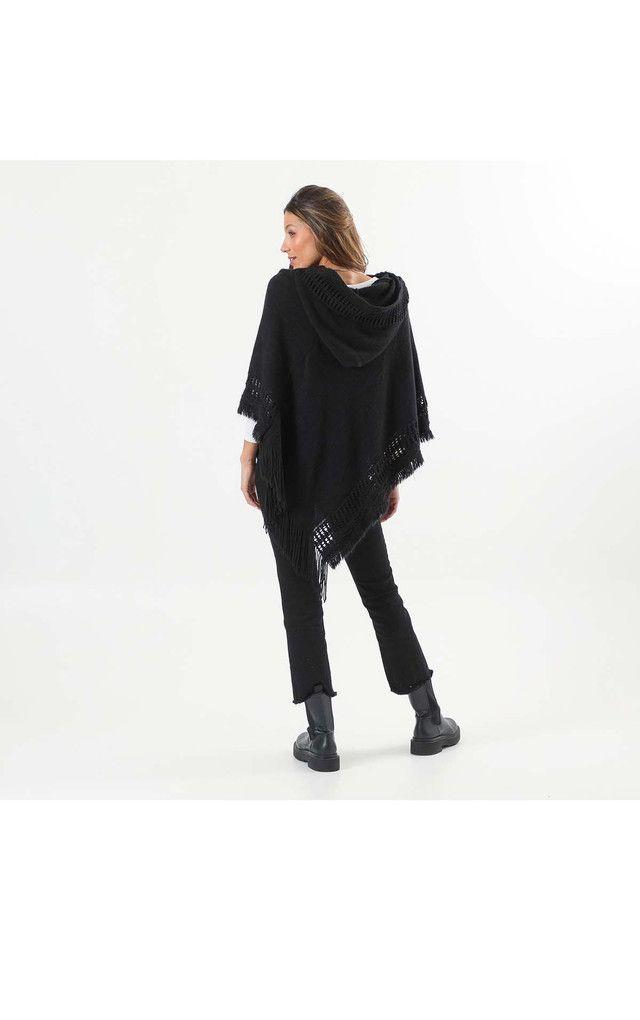 Poncho Negro Aztec i-D-2