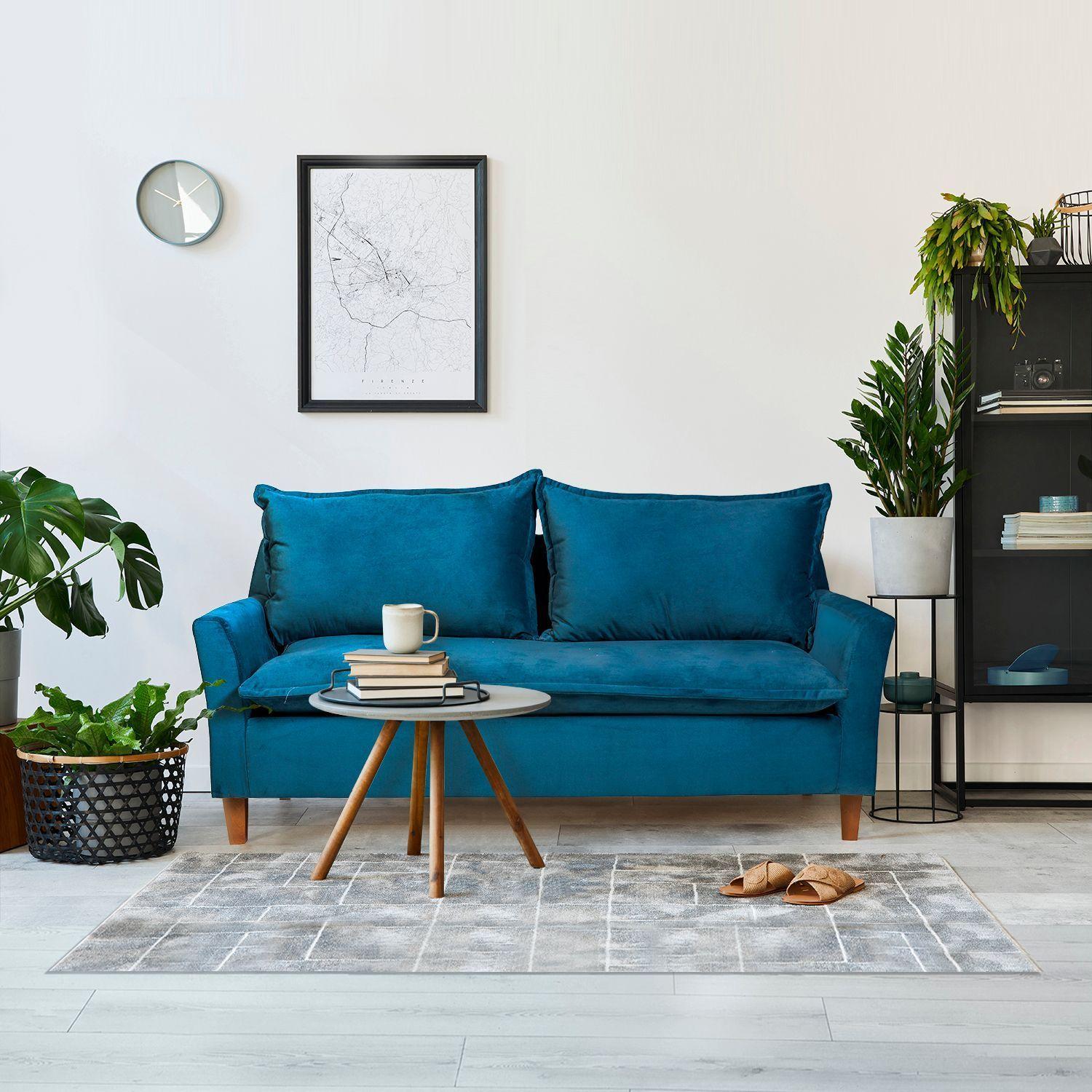 Sofá Santorini 3C Petróleo-3